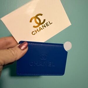 ✨ Chanel Deep Blue Card Holder / Pocket – Gift With Purchase – Rare NIB ✨